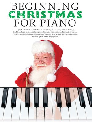 cover image of Beginning Christmas for Piano